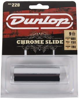 220-Dunlop Слайд стальной хромированный, средний, Dunlop